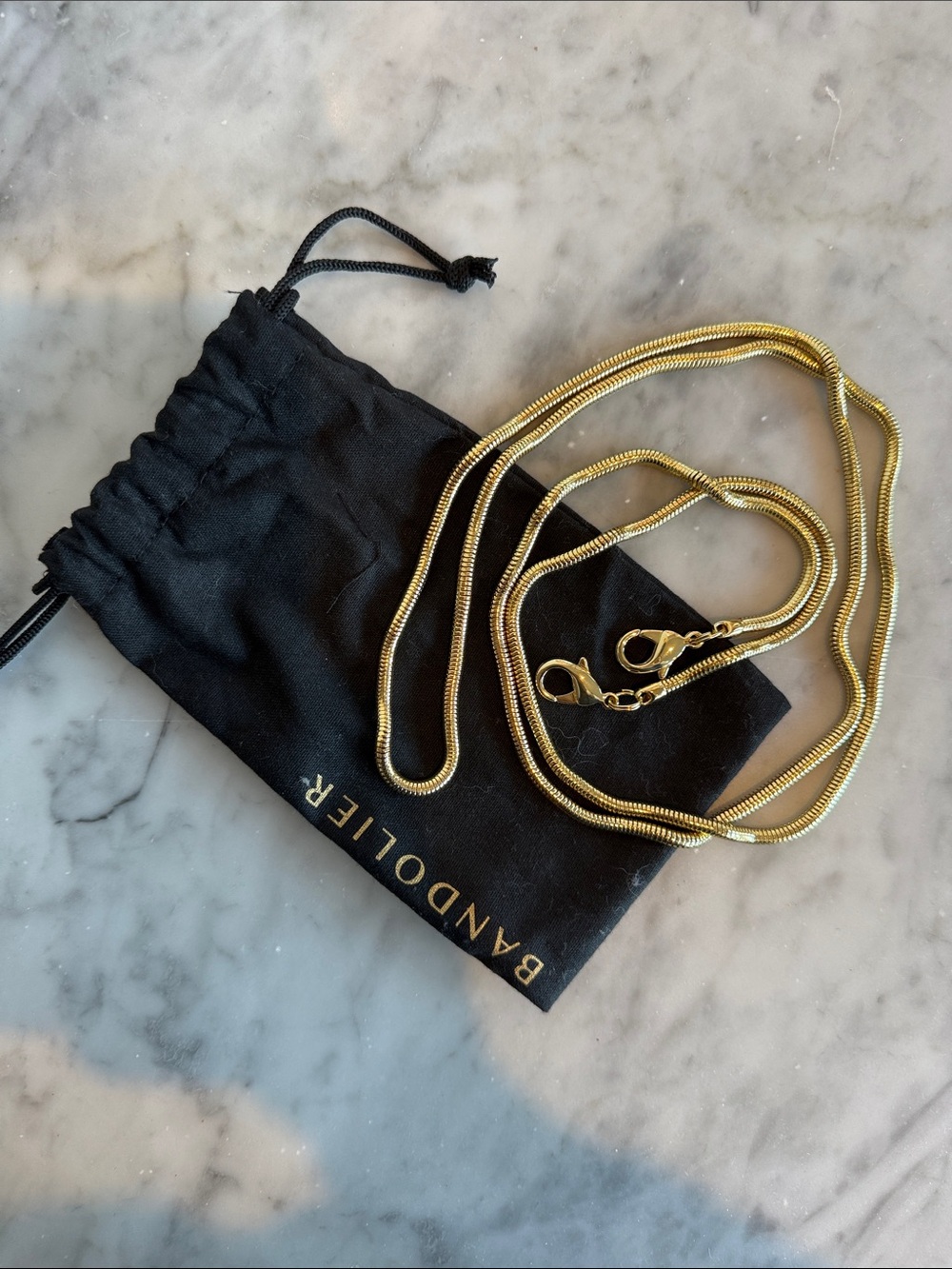 Bandolier Gia Gold Crossbody Phone Strap